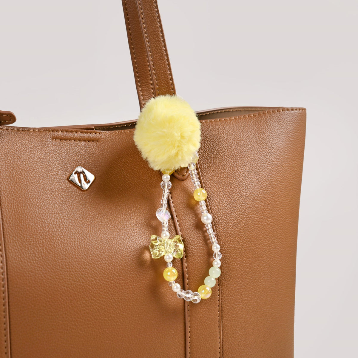 Little Miss Sunshine Phone Strap With Pom Pom Nestasia