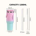 PickSip 40 Insulated Tumbler With Top Handle Blush Crush 1200ml Nestasia