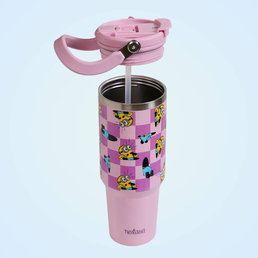 Minions Hide And Seek PickSip 40 Bottle 1200ml Pink Nestasia
