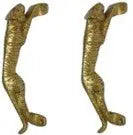 Luxury Brass Door Pull Handle | Artistic Home Decor for Nature Lovers | Brass Peacock Door Handle ( Brown, 2.5 inch)