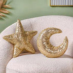 Moon And Star Sequin Throw Pillow Set Of 2 Nestasia