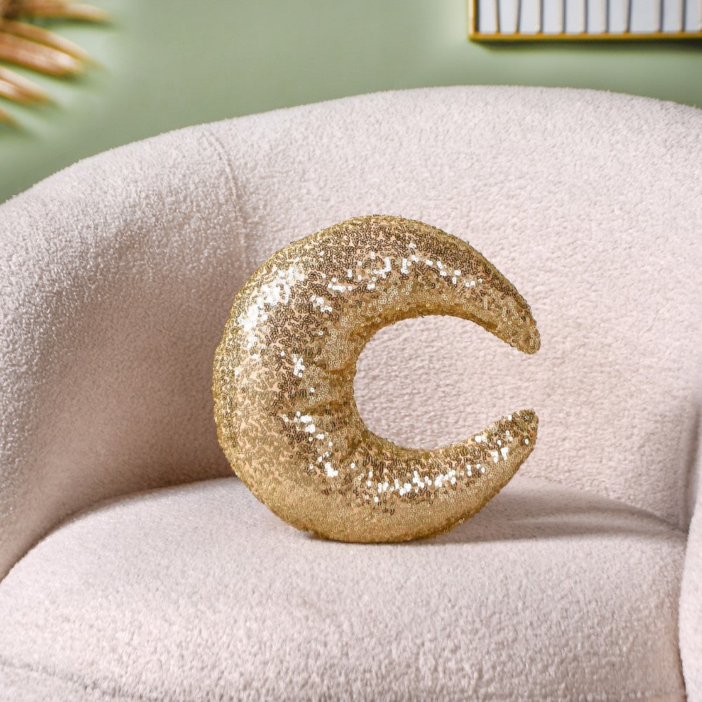 Moon And Star Sequin Throw Pillow Set Of 2 Nestasia