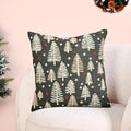 Pine Trees Under The Night Sky Sofa Cushion Cover 40x40cm Nestasia
