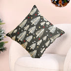 Pine Trees Under The Night Sky Sofa Cushion Cover 40x40cm Nestasia