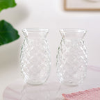 Pineapple Drinking Glass Set Of 2 500ml Nestasia