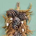 Pinecone Organic Handmade Wall Hanging Set Of 2 Nestasia