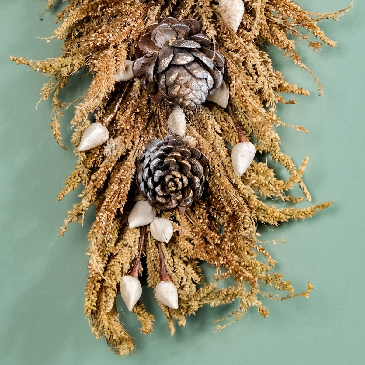 Pinecone Organic Handmade Wall Hanging Set Of 2 Nestasia