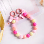 Pink Paradise Beaded Keychain Nestasia