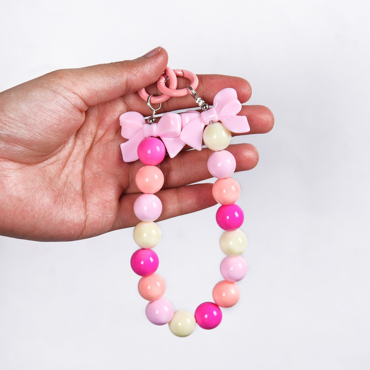 Pink Paradise Beaded Keychain Nestasia