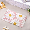 Pink Roseate Cotton Anti Slip Floor Mat 85x53cm Nestasia
