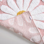 Pink Roseate Cotton Anti Slip Floor Mat 85x53cm Nestasia