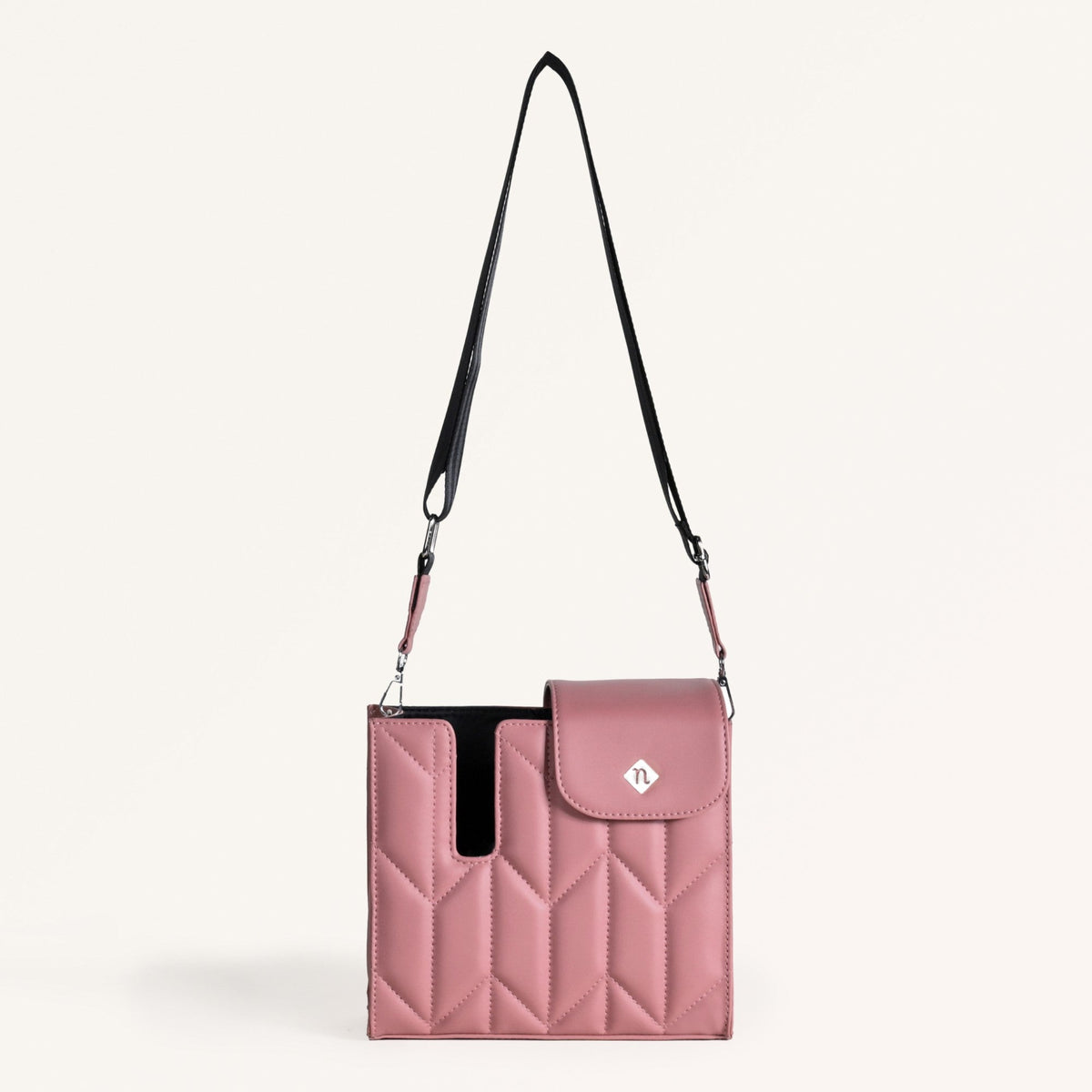 Pink Water Bottle Carrier Bag With Adjustable Strap Nestasia