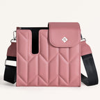 Pink Water Bottle Carrier Bag With Adjustable Strap Nestasia