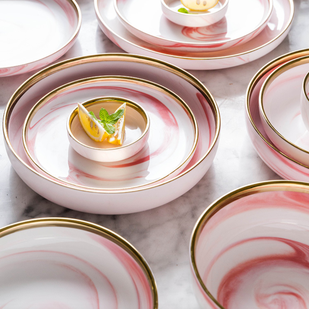 Pink Marble Plate Nestasia