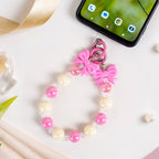Blush Pink Bow Keychain Nestasia