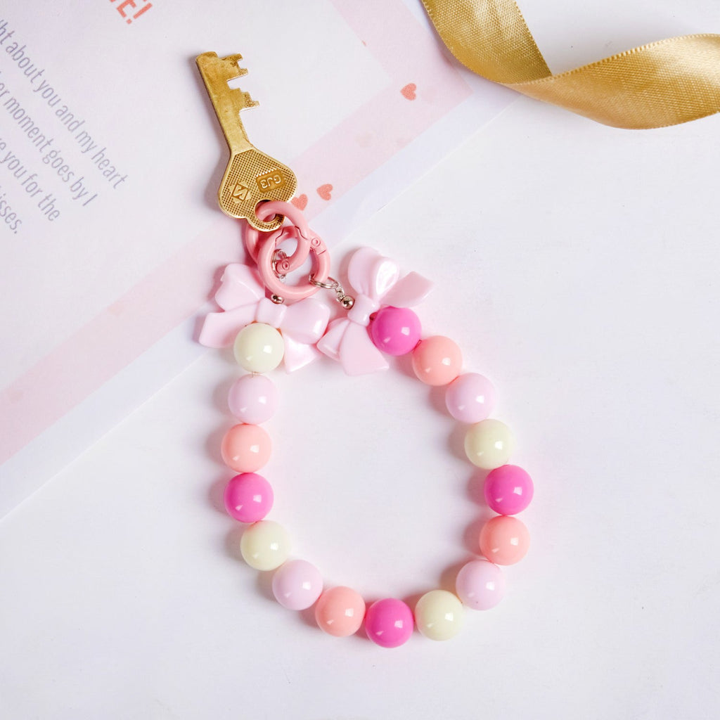 Pink Paradise Beaded Keychain Nestasia