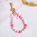 Pink Paradise Beaded Keychain Nestasia