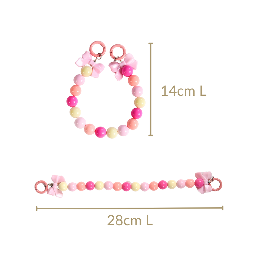 Pink Paradise Beaded Keychain Nestasia