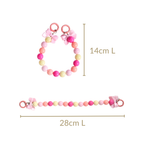 Pink Paradise Beaded Keychain Nestasia
