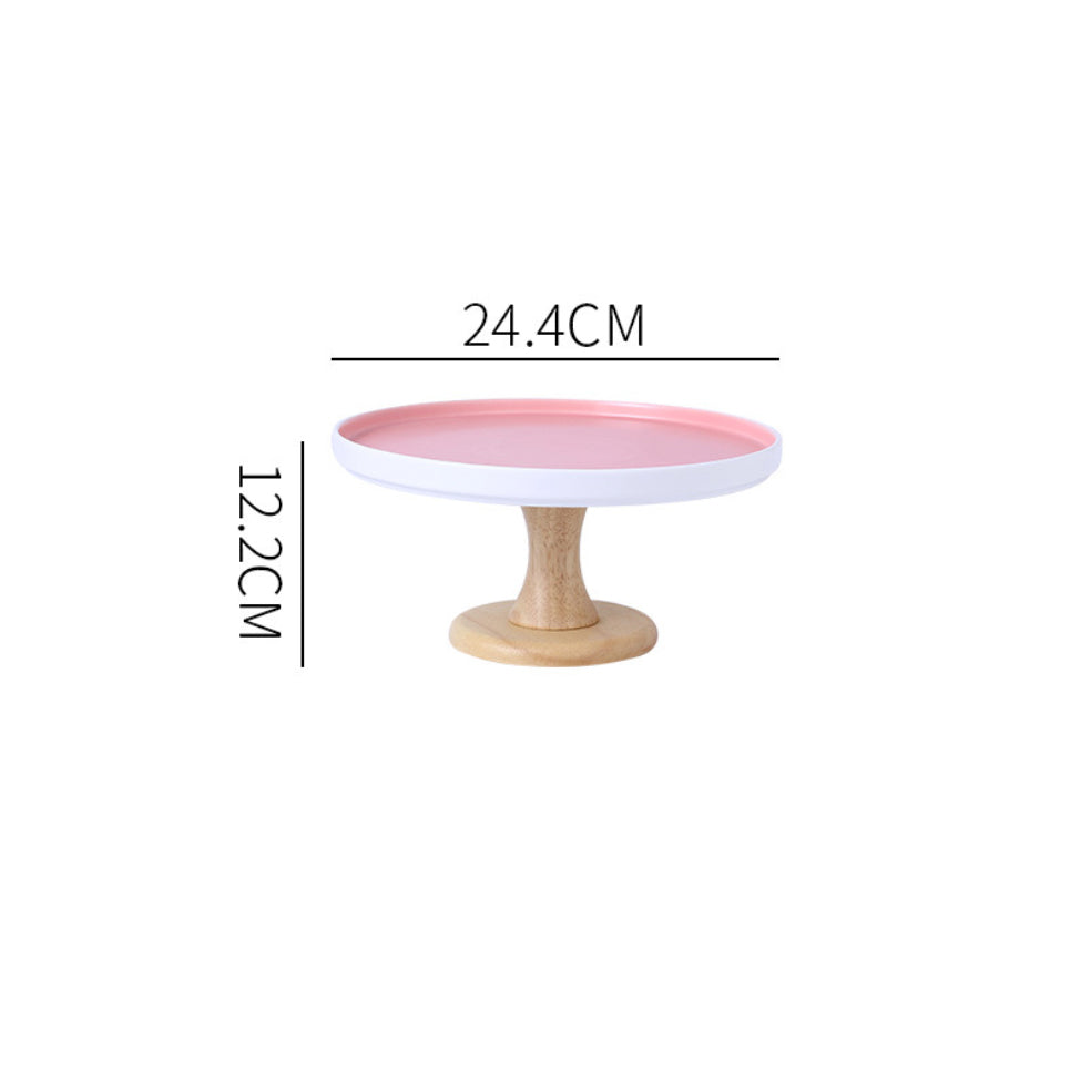 Cake Stand Pink 9.5 Inch Nestasia