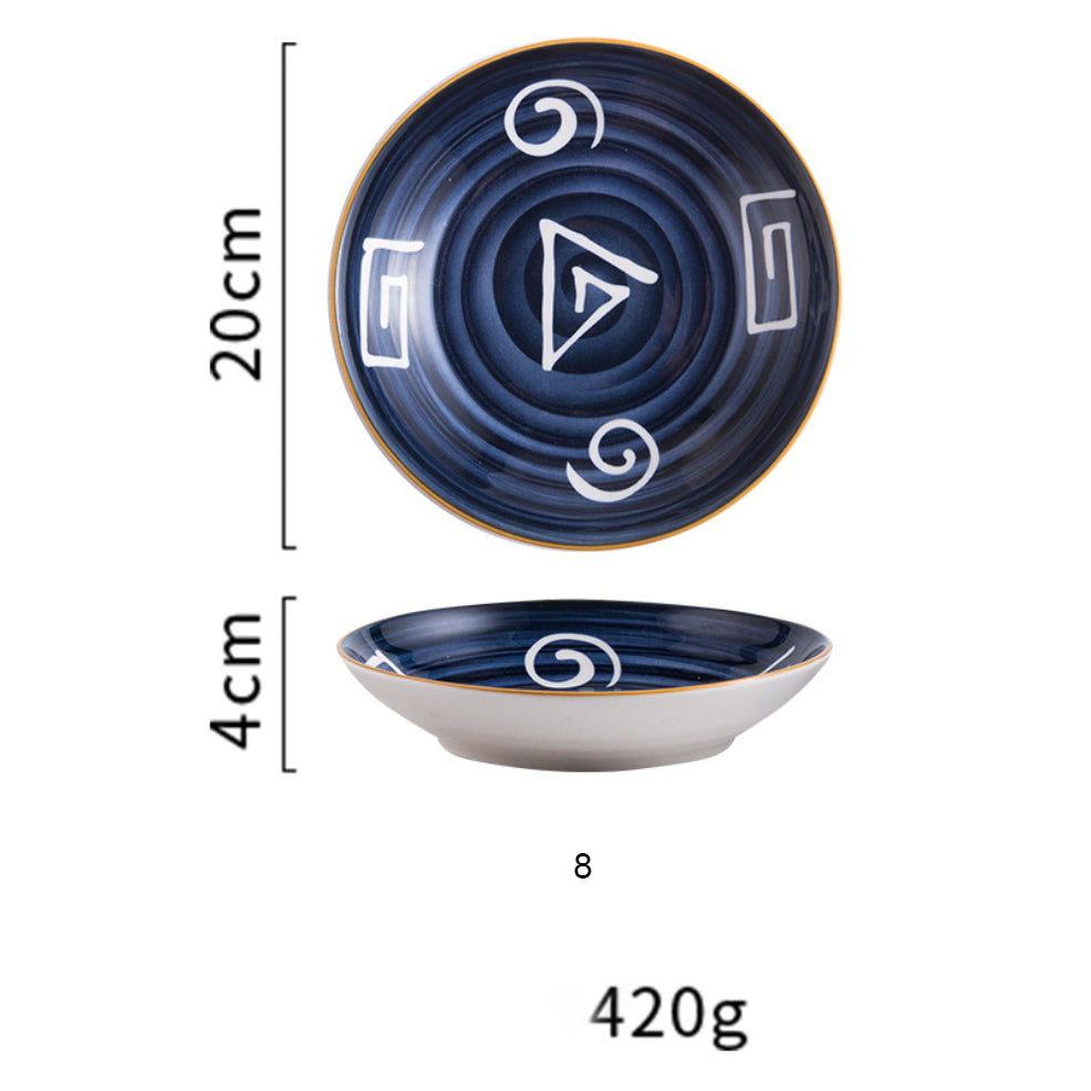 Nitori Ceramic Deep Plate Large 8inch Nestasia