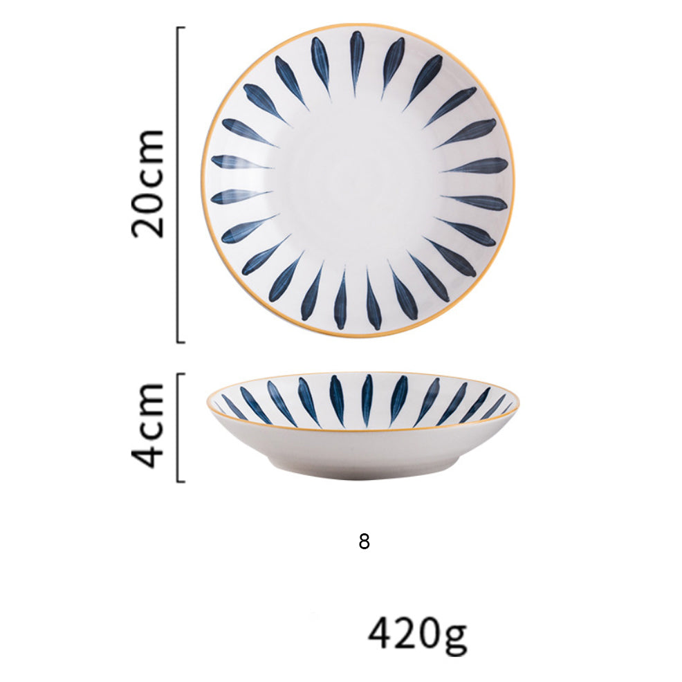 Nitori Ceramic Deep Plate Large 8inch Nestasia