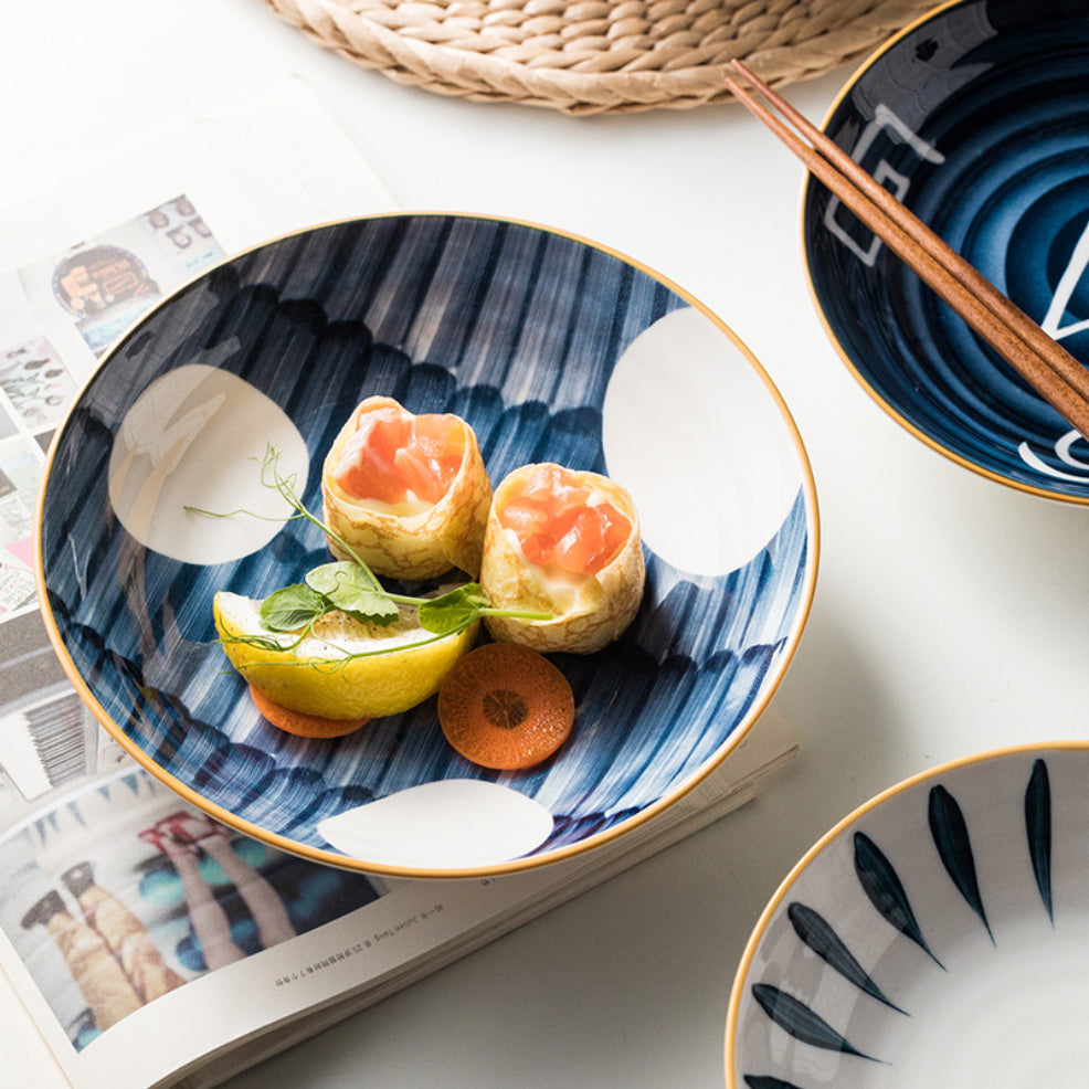 Nitori Ceramic Deep Plate Large 8inch Nestasia