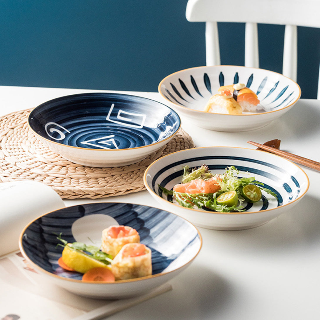 Nitori Ceramic Deep Plate Large 8inch Nestasia