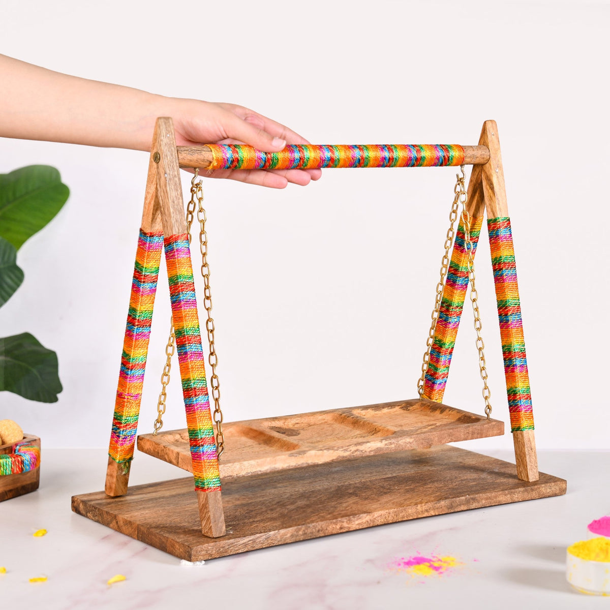 Detachable Swing Wooden Platter Nestasia
