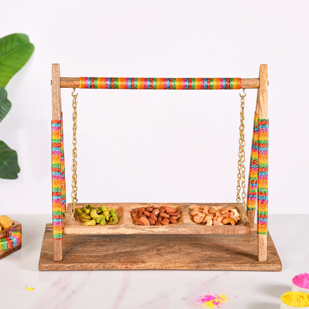 Detachable Swing Wooden Platter Nestasia