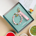 Pookie Pink Charm Bracelet Rakhi Gift Set Nestasia