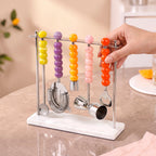 Bubble Pop Stainless Steel Bar Tool Set Of 5 With Stand Nestasia