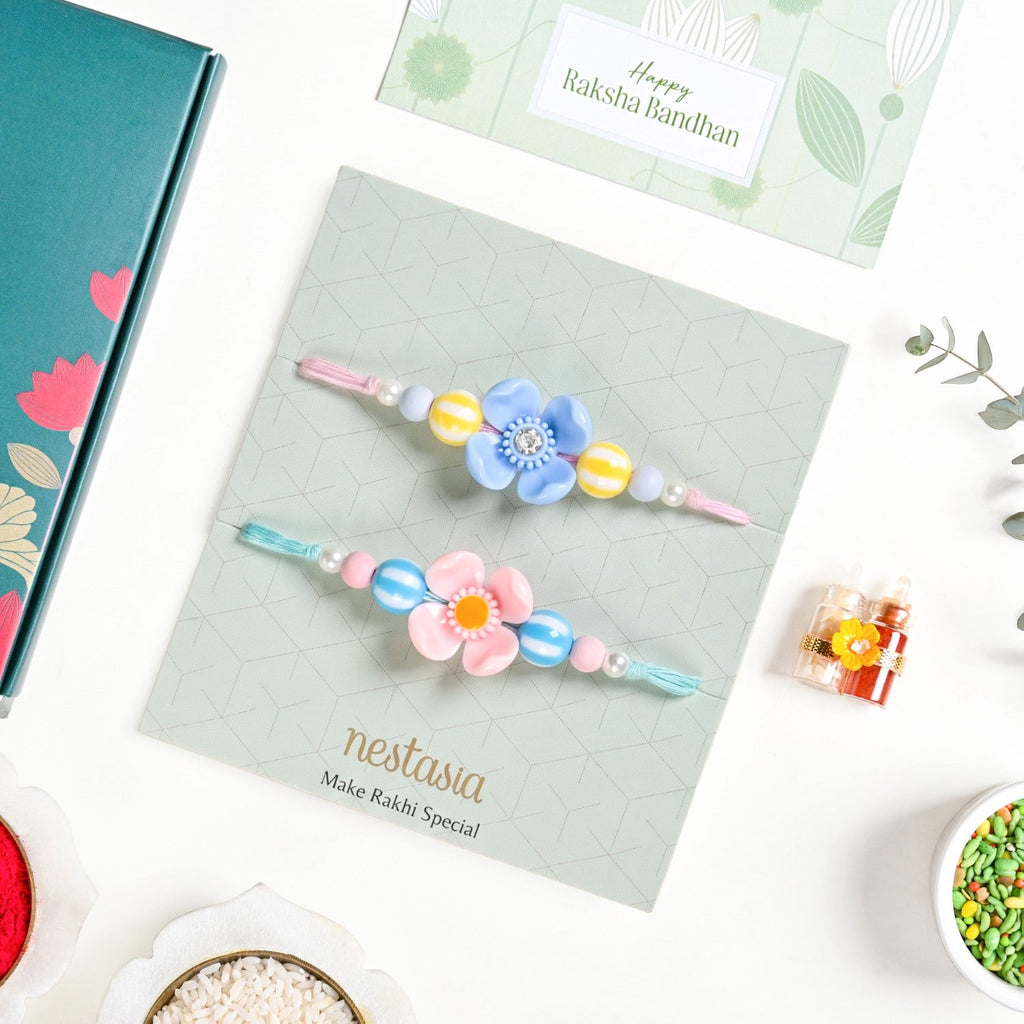 Popping Petals Kids Rakhi Set Nestasia