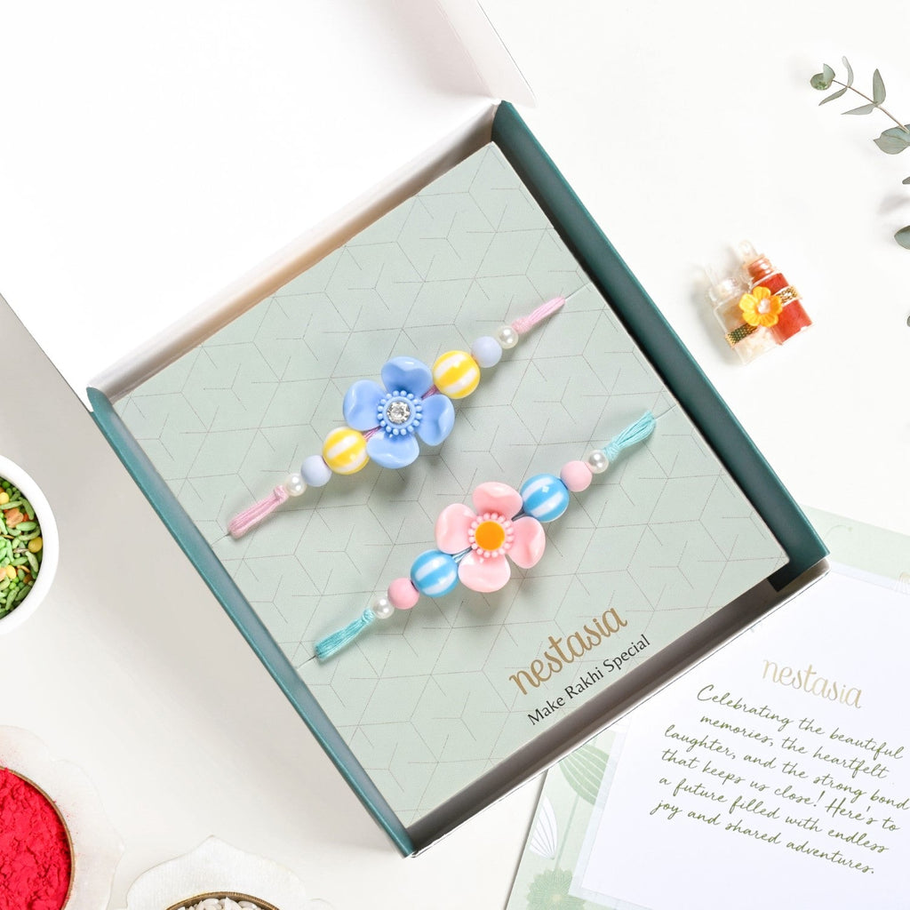 Popping Petals Kids Rakhi Set Nestasia