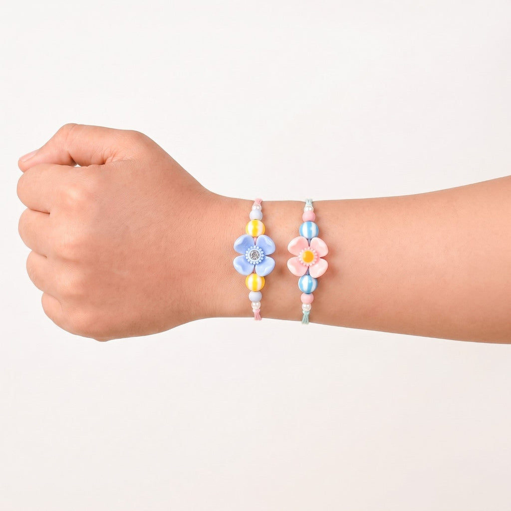 Popping Petals Kids Rakhi Set Nestasia