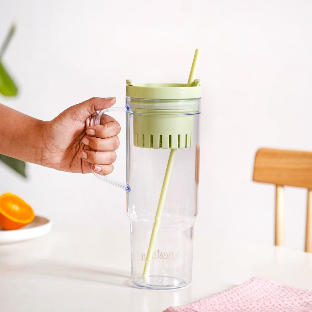 Citrify Travel Sipper Bottle With Infuser Forest Mint 1210ml Nestasia