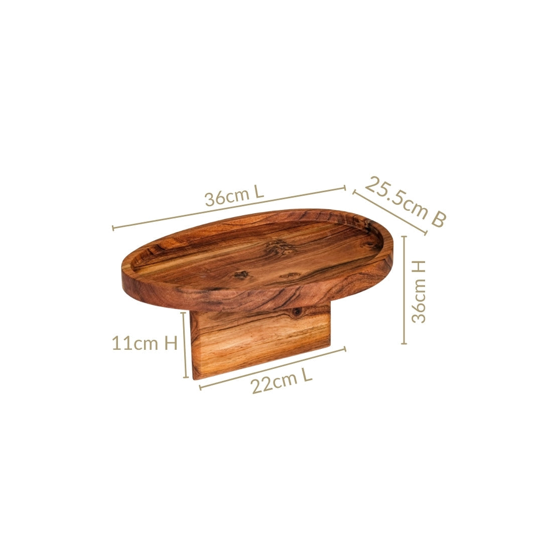 Wooden Sofa Serving Tray Nestasia