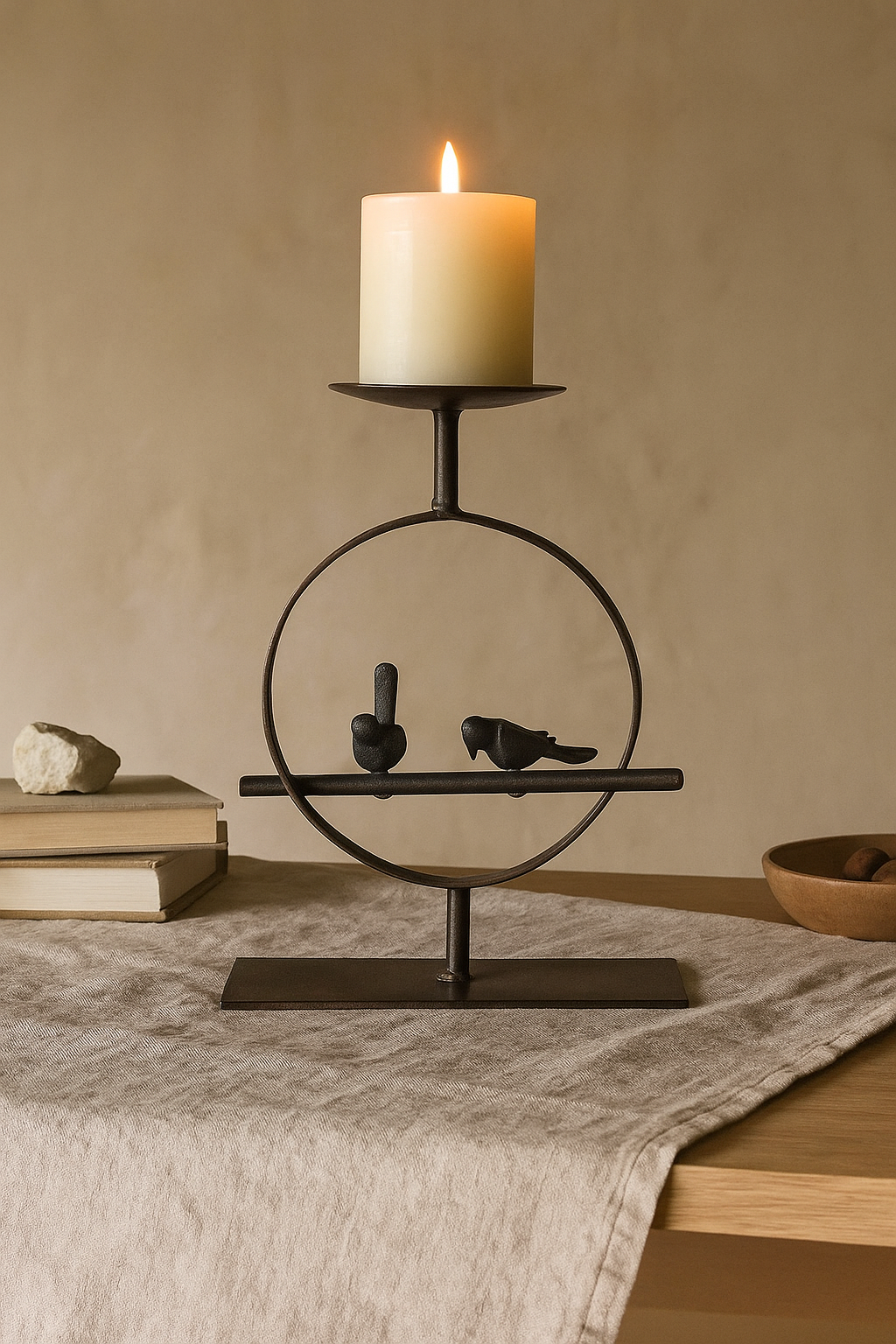 Portree Candle Holder Contrast Living