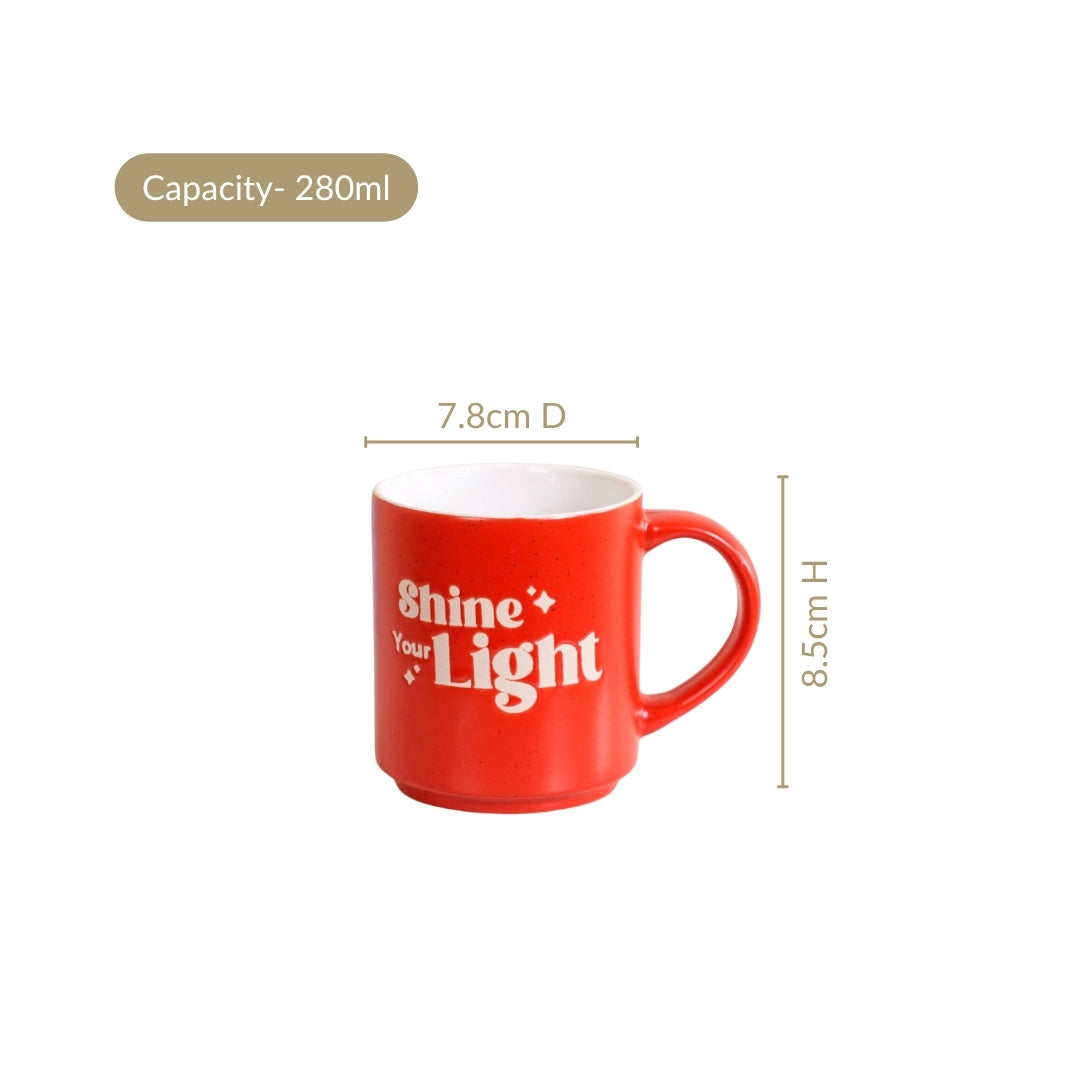 Positive Affirmation Stackable Mugs Set Of 4 280ml Nestasia