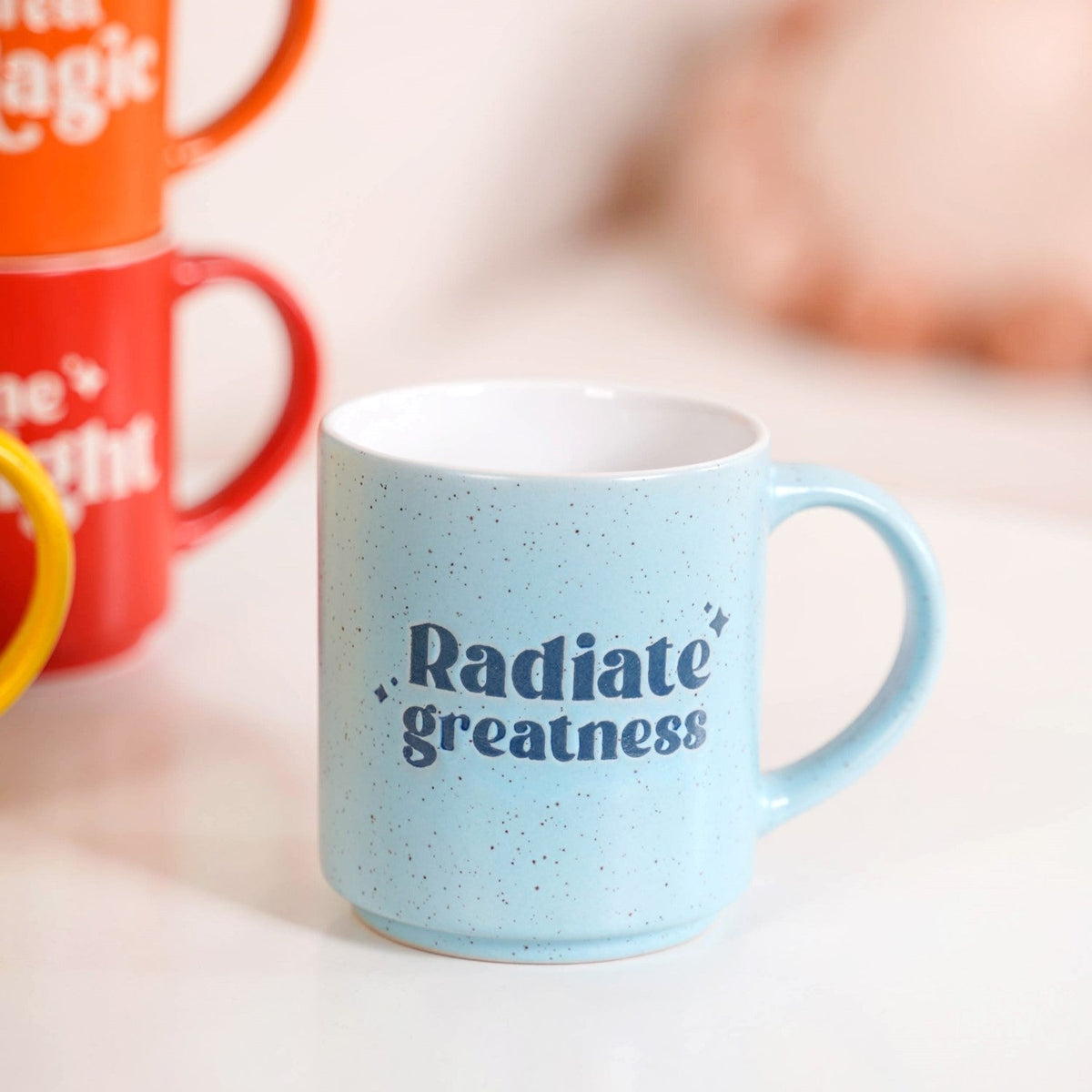 Positive Affirmation Stackable Mugs Set Of 4 280ml Nestasia