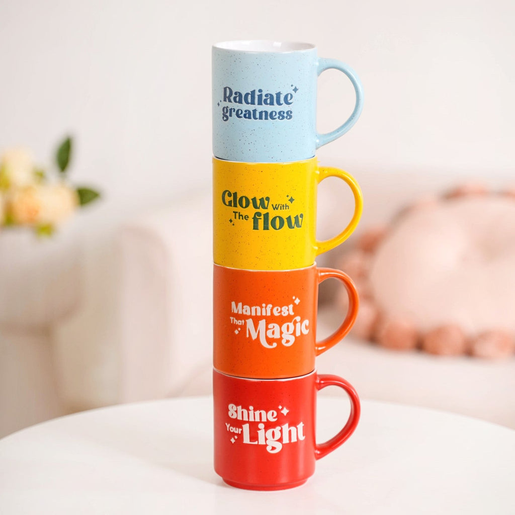 Positive Affirmation Stackable Mugs Set Of 4 280ml Nestasia
