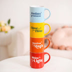 Positive Affirmation Stackable Mugs Set Of 4 280ml Nestasia
