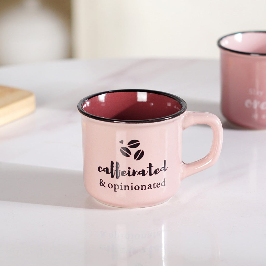 PourFect Mugs Set Of 4 Pink 170ml Nestasia