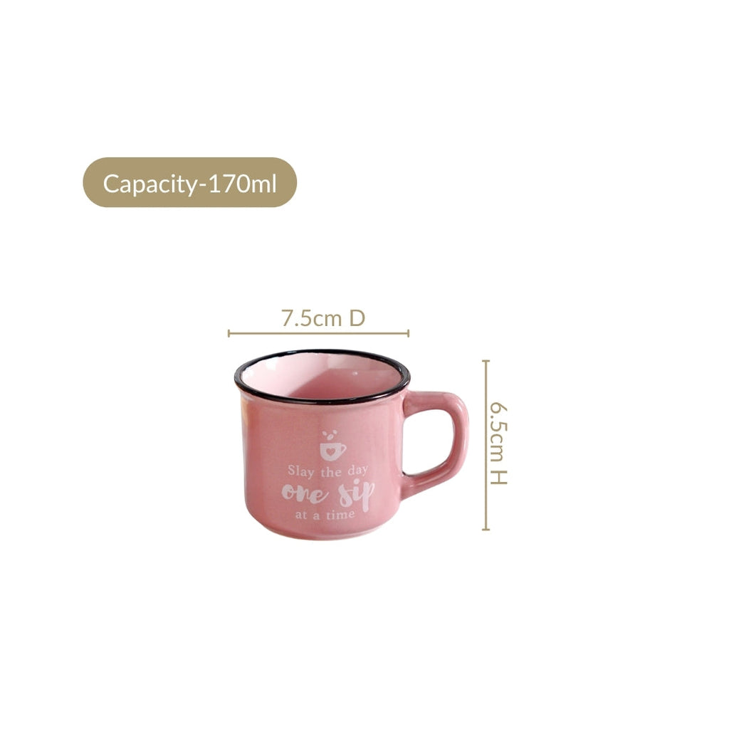 PourFect Mugs Set Of 4 Pink 170ml Nestasia