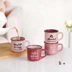 PourFect Mugs Set Of 4 Pink 170ml Nestasia