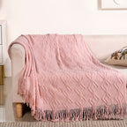 Powder Pink Comfort Throw Nestasia