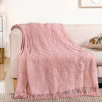 Powder Pink Comfort Throw Nestasia