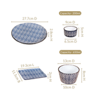 Baroque Navy Blue 16 Piece Dinner Set For 4 Nestasia