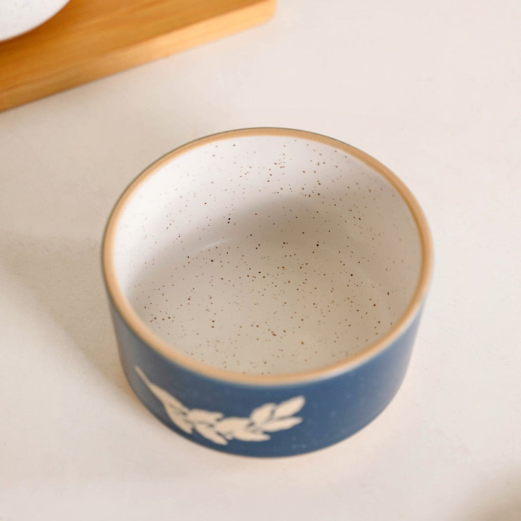 Spring Leaf Ceramic Snack Bowl Set Of 4 180ml Nestasia