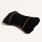 Premium Quilted Car Neck Rest Pillow Set Of 2 Black Nestasia